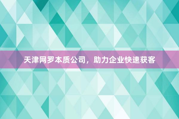 天津网罗本质公司，助力企业快速获客